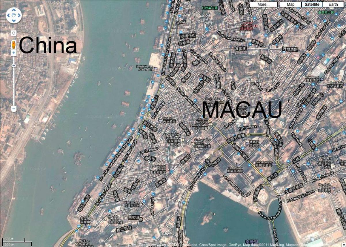 քարտեզ Սան քիչ Macau