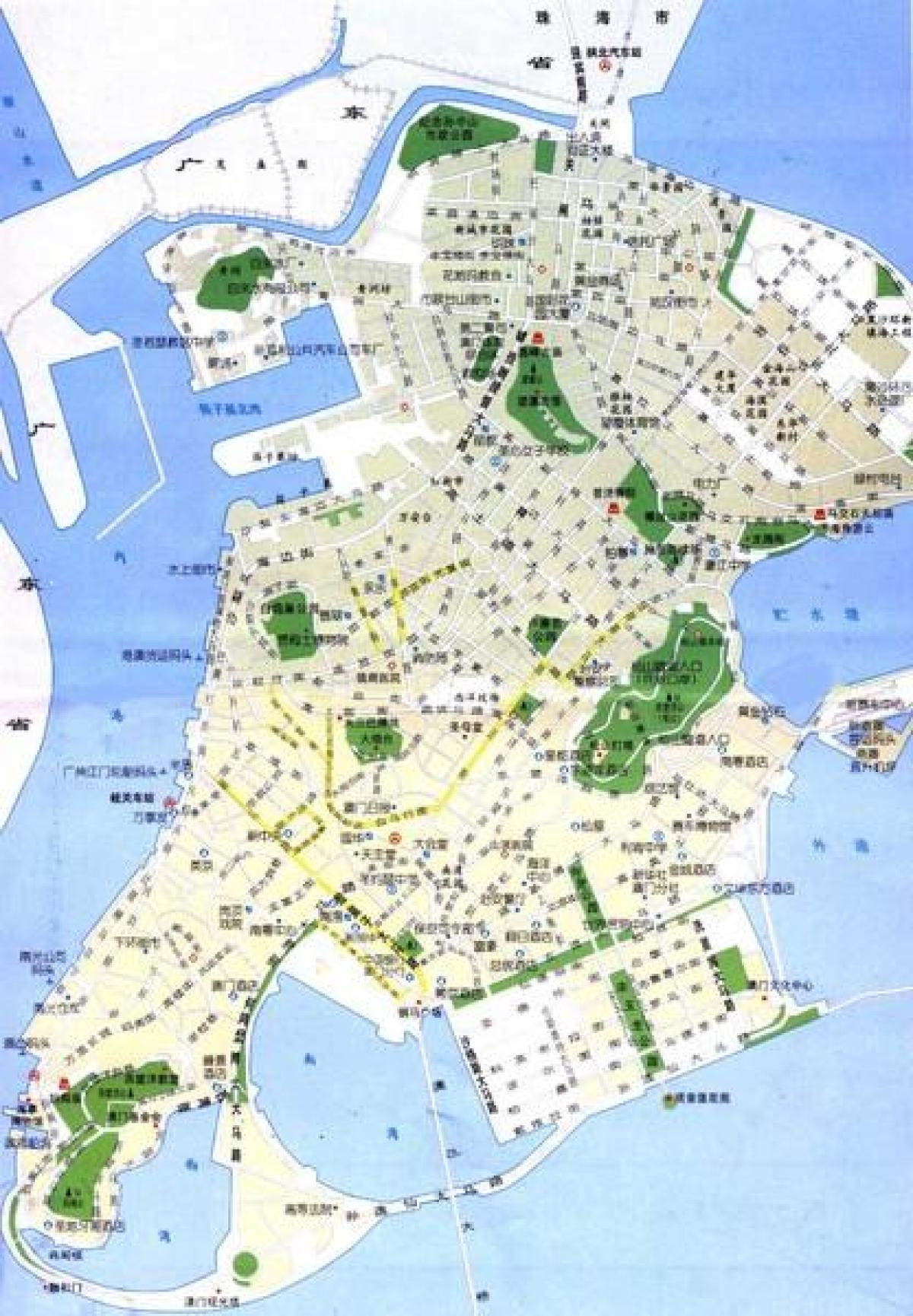 քարտեզ փողոցների Macau 